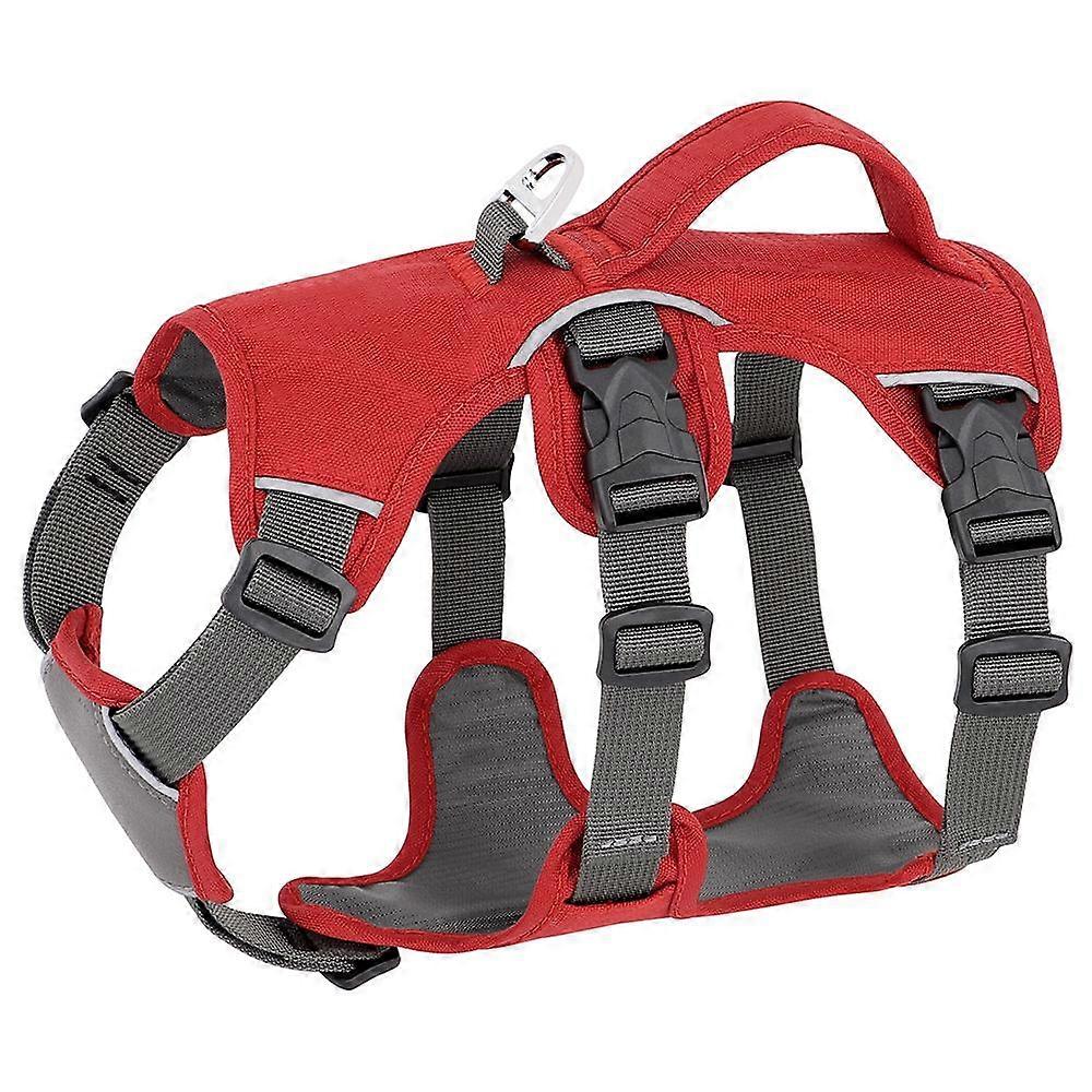 No Pull Dog Harness Vest Nylon Adjustable Pet Harness Reflective Waterproof Pet Walking Training Harness With Handle for Small Medium Large Dogs