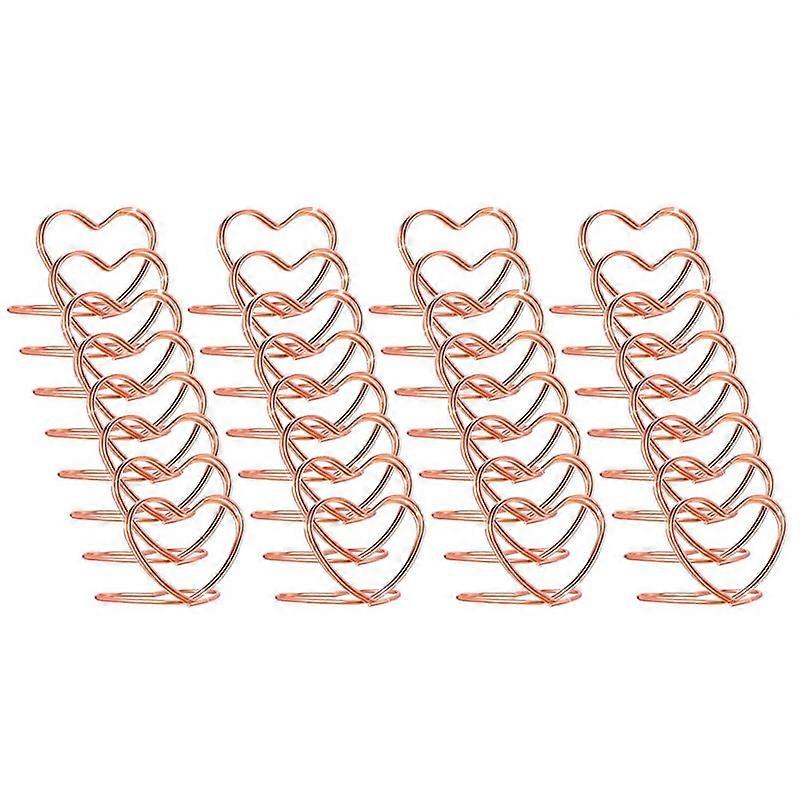 Table Number Holders 32Pcs, Mini Heart Shape Playing Cards Holders