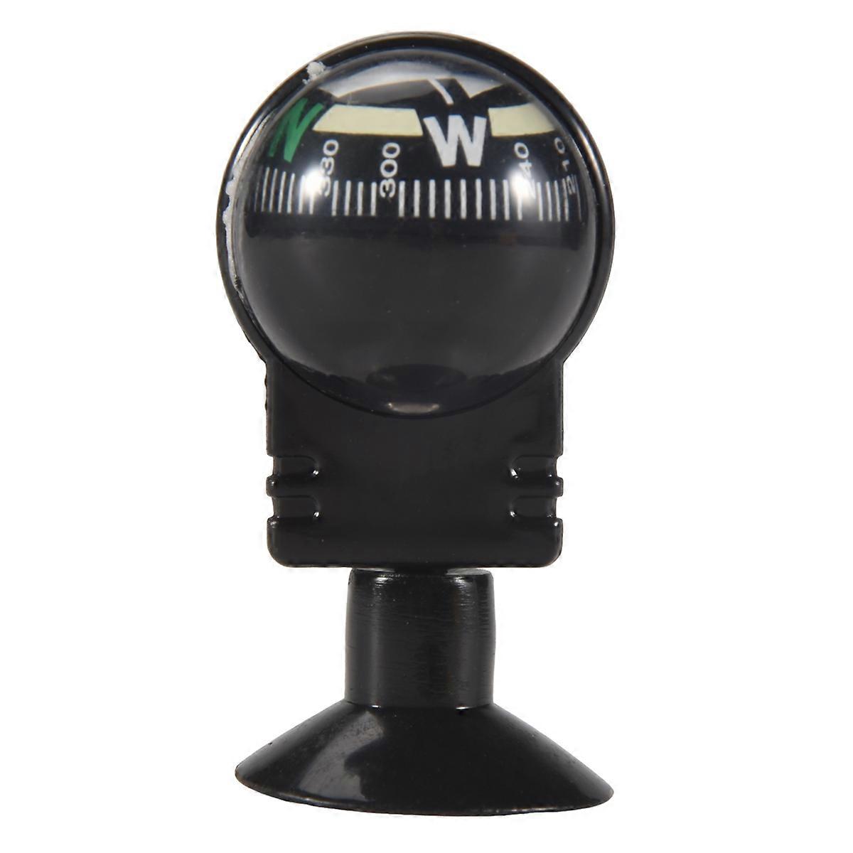 Car Vehicle Floating Ball Magnetic Navigation Compass Black