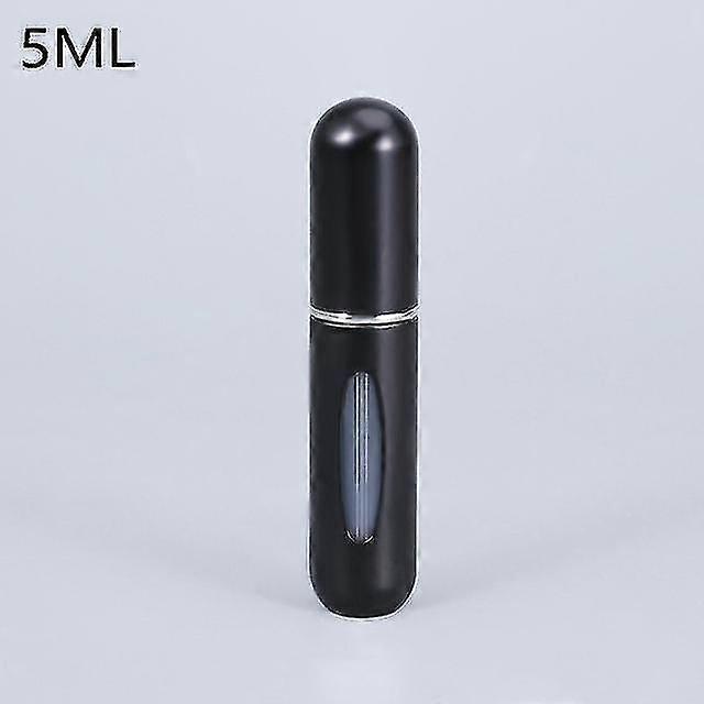 8/5ml Perfume Atomizer Portable Container For Cosmetics Traveling Mini Alcochol Empty Refillable Bottle 5ml-Matte Black