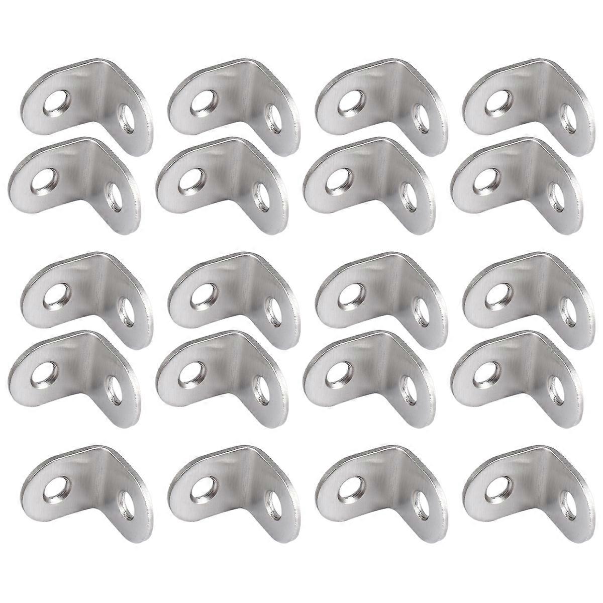 20Pcs 20mm x 20mm 90 Degree Shelf Support Corner Brace Angle Bracket
