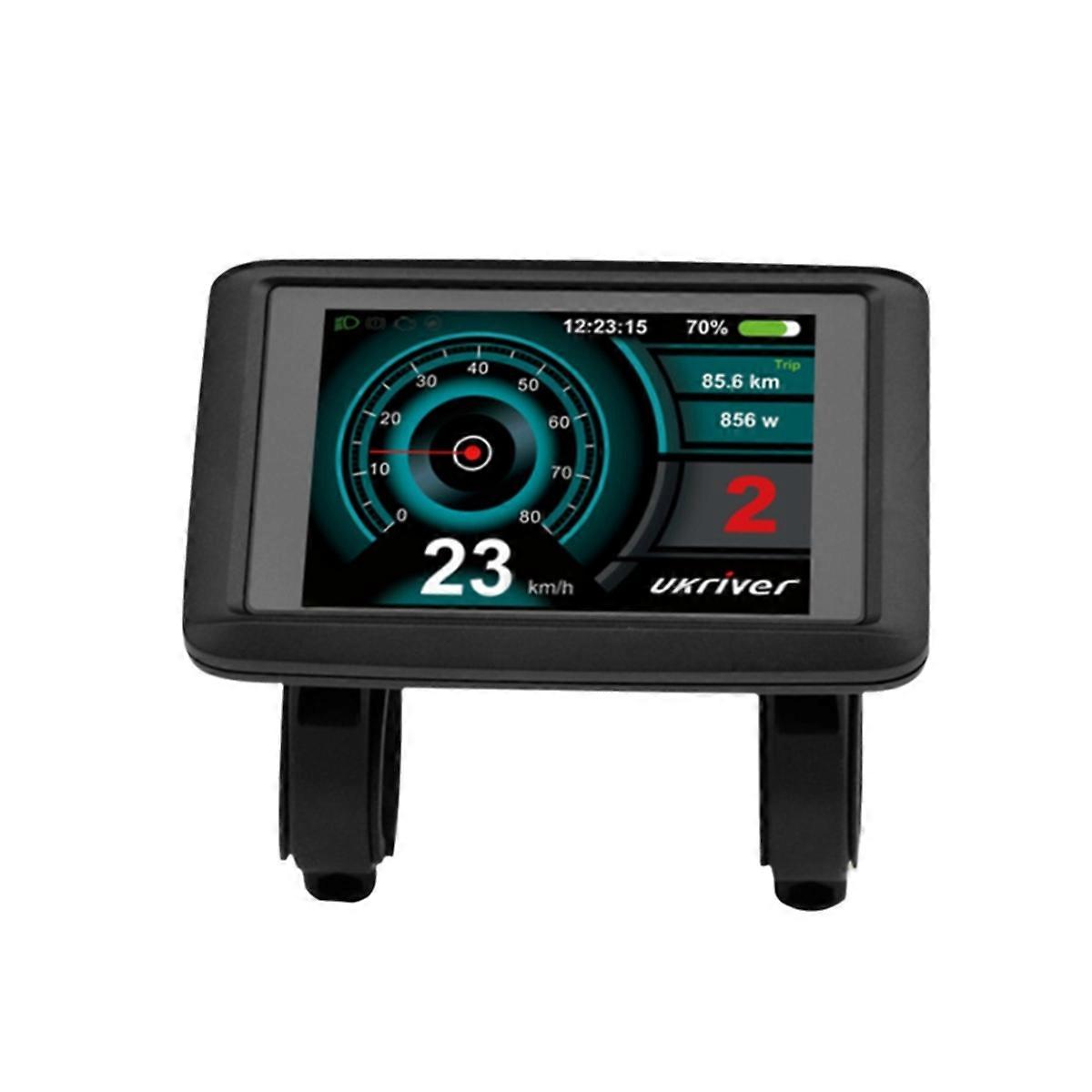 Bicicletă electrică UKC1 + Ecran color Ebike Ecran LCD cu 5 pini cu conector USB impermeabil