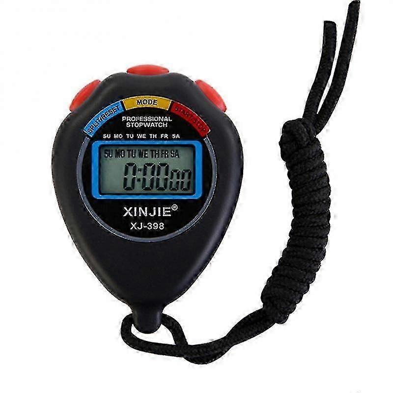 Portable Handheld Waterproof Digital Lcd Stopwatch Chronograph High Precision Professional Sports Training Stopwatch Timer-Good