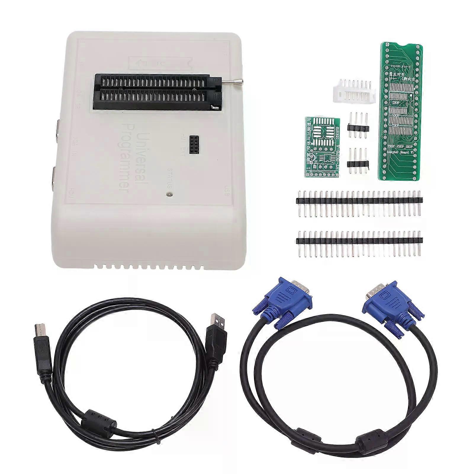 IC Programmer Chip Programmer Kit Extremely Fast for IC LCD TV Monitor Car DVD RT809H with Cables Programmer