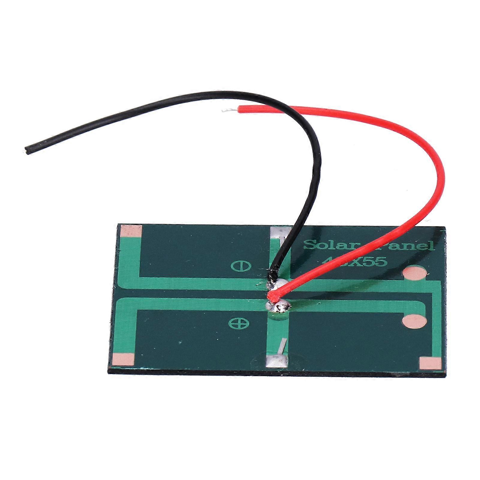 4 Pack High Conversion Efficiency Solar Panel with Wire for Lighting 0.4W 1.5V