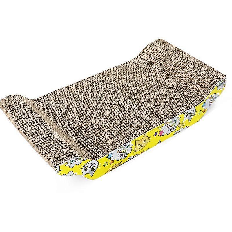 Cardboard Cat Scratcher Cat Scratcher Corrugated Arc Corrugated Cardboard Cat Scratcher Claw Grinding Cat Toy with Mint Cat