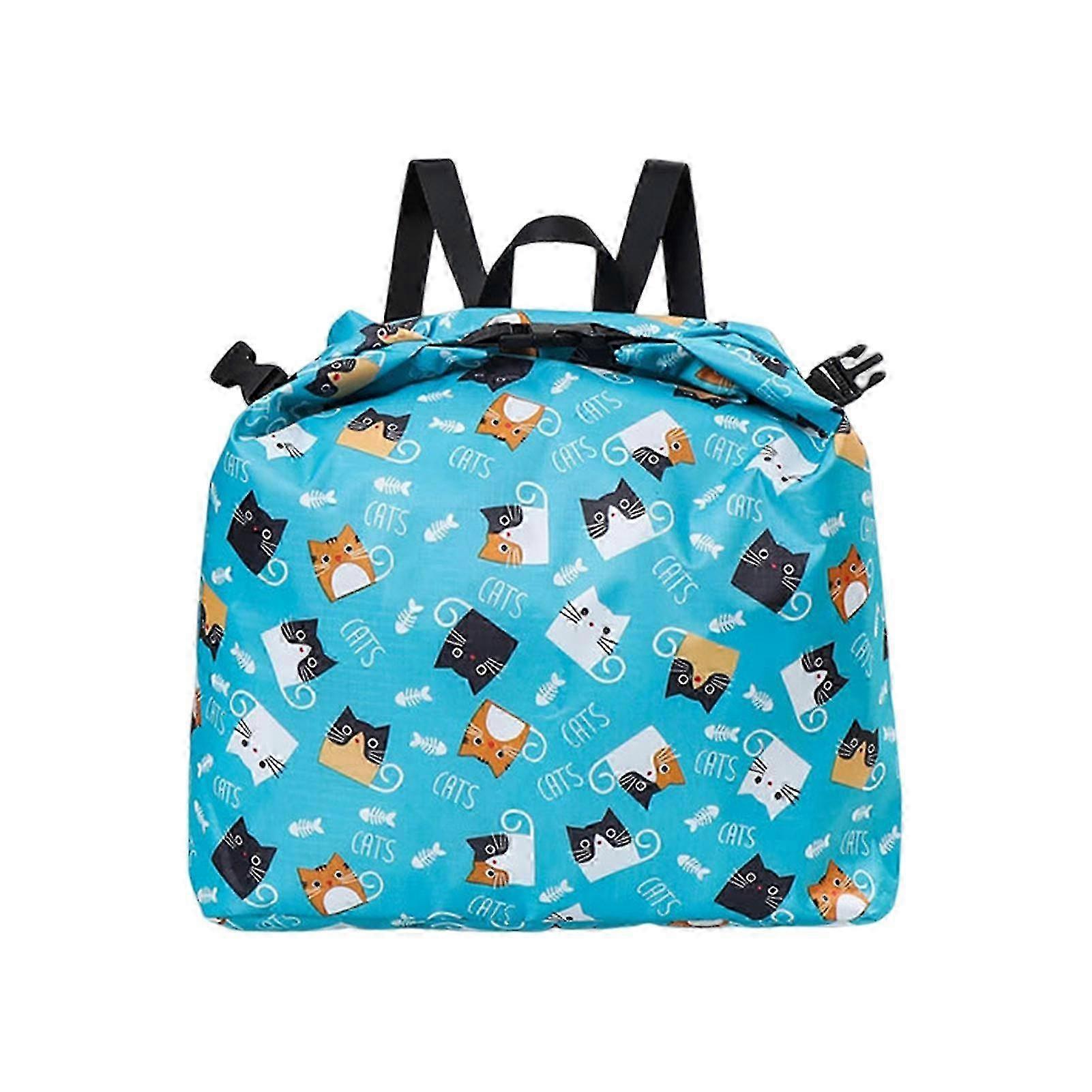 Adjustable Waterproof Beach Backpack with Wet and Dry Separation and Cartoon Print for Kids by Kaesi