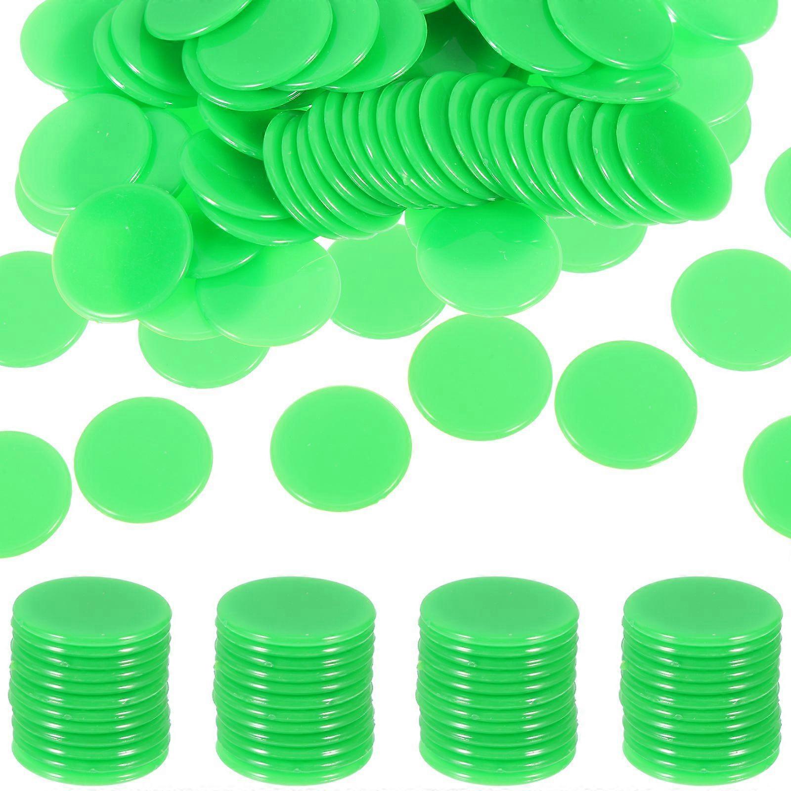 100pcs Bingo Counting Chips Game Counting Pieces Bingo Markers Gambling Game Counters