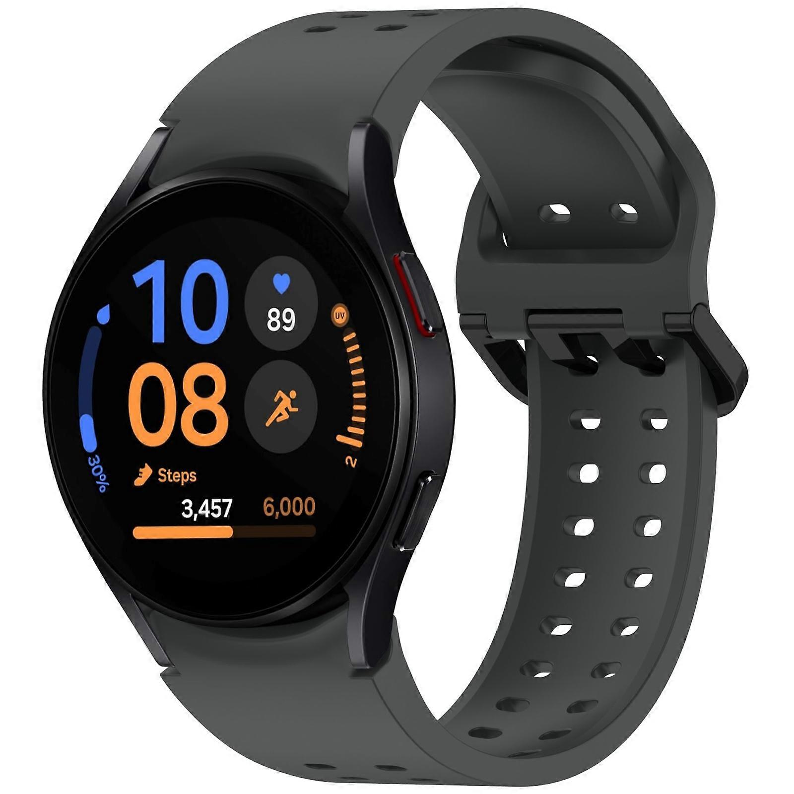 Diplopore Button Quick Release Silicone Watch Band