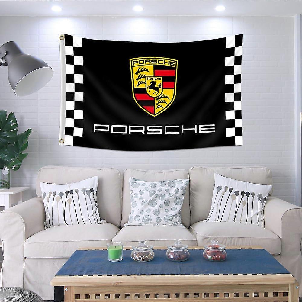Felizer Porsche Flag Banner (20 x 8 Feet,, Vibrant Color, 150D ...