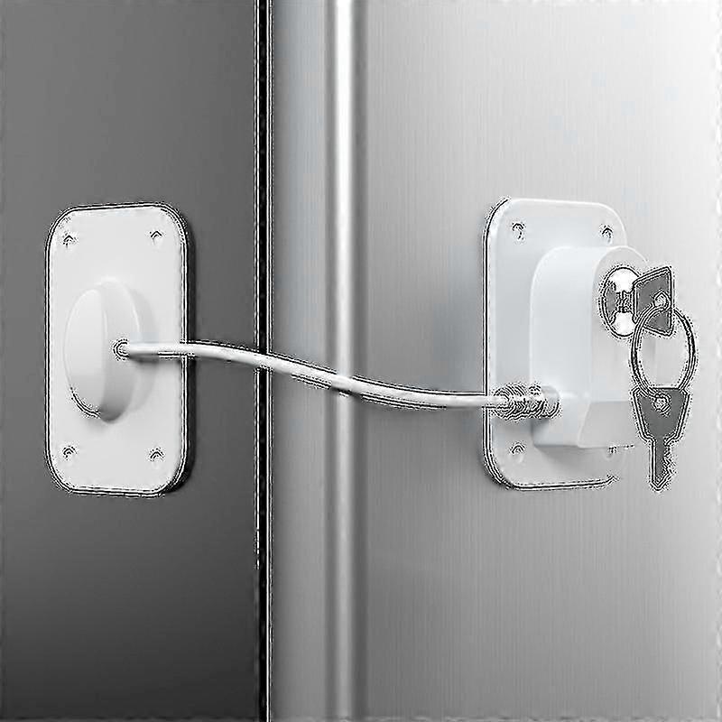 Refrigerator Lock, Fridge Lock With Silicone Wire Protection Fridge Locks