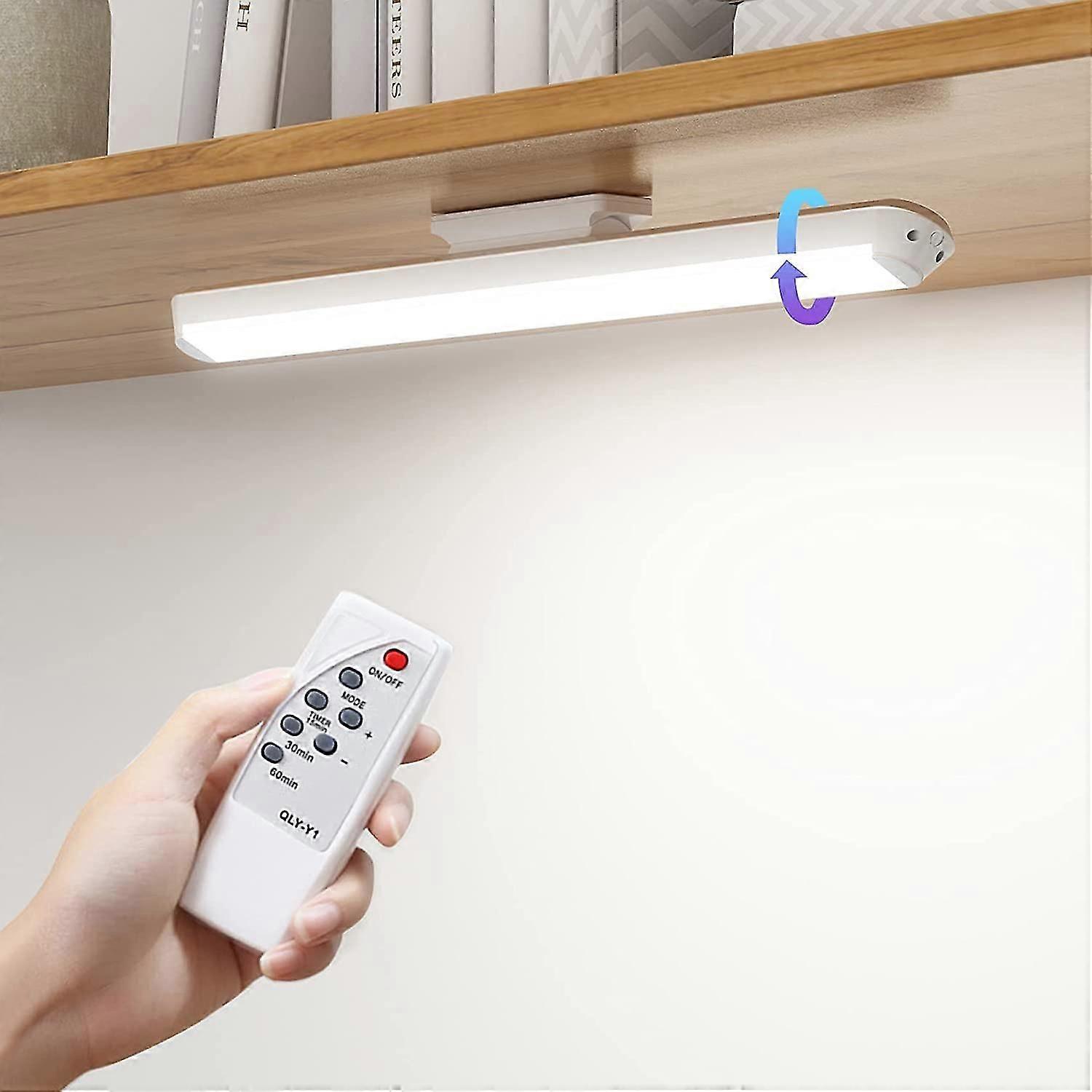 34cm Dimmable Led Cabinet Light With Remote Control, Touch And Rechargeable Wall Light