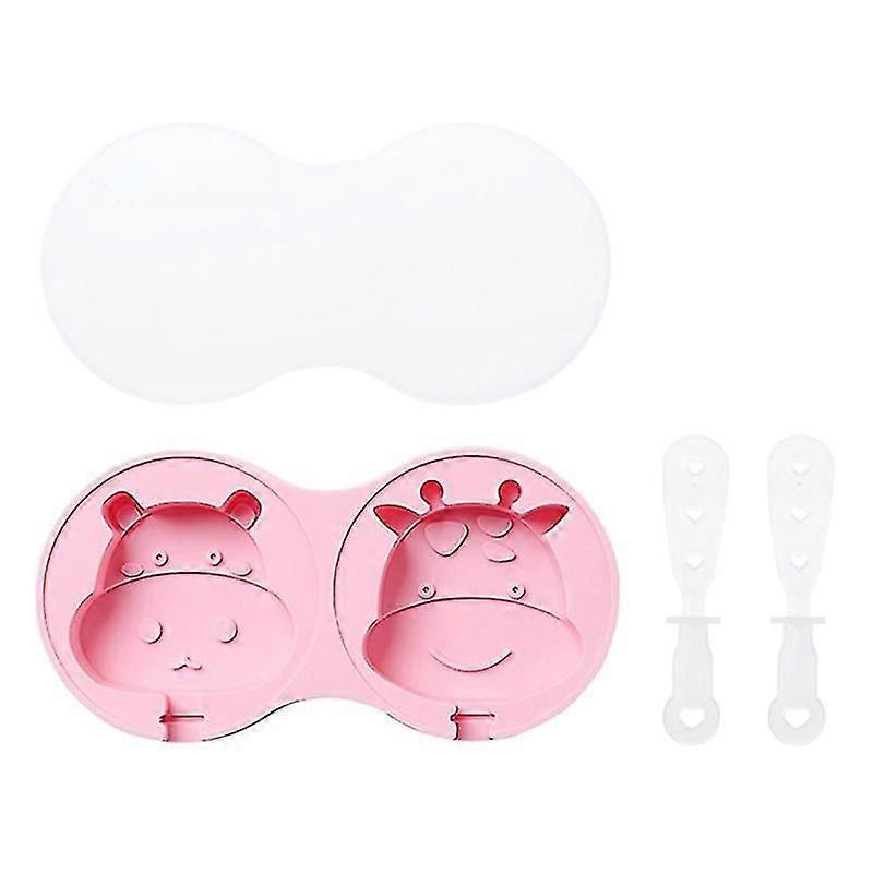 2-cavities Popsicle Silic Mold Diy Ice Cream Mould Ice L Maker Tray Tool