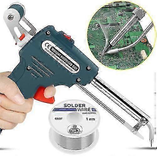 60w Auto Solder Feed Soldering Gun Kit Hand-held Welding Tool