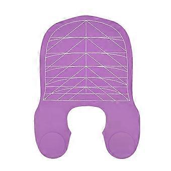Hair Cutting Guide Collar Silicone Waterproof Hair Dye Cape Soft Salon Haircut Neck Guard - Purple