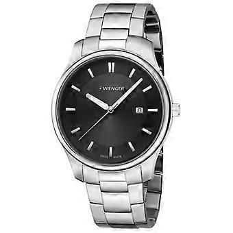 Horloge - Wenger - City Classic 01.1441.104 - Quartz - Analoog - Roestvrij staal