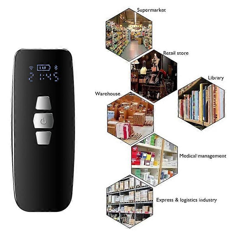 Bluetooth Barcode Scanner, USB Wired/ 2.4G Wireless 1D 2D QR PDF417