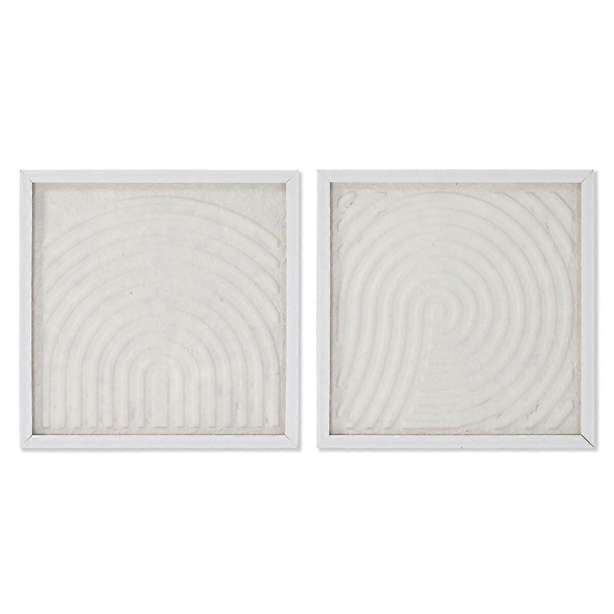 Set of 2 images Home ESPRIT Paper Crystal 35 x 2 x 35 cm