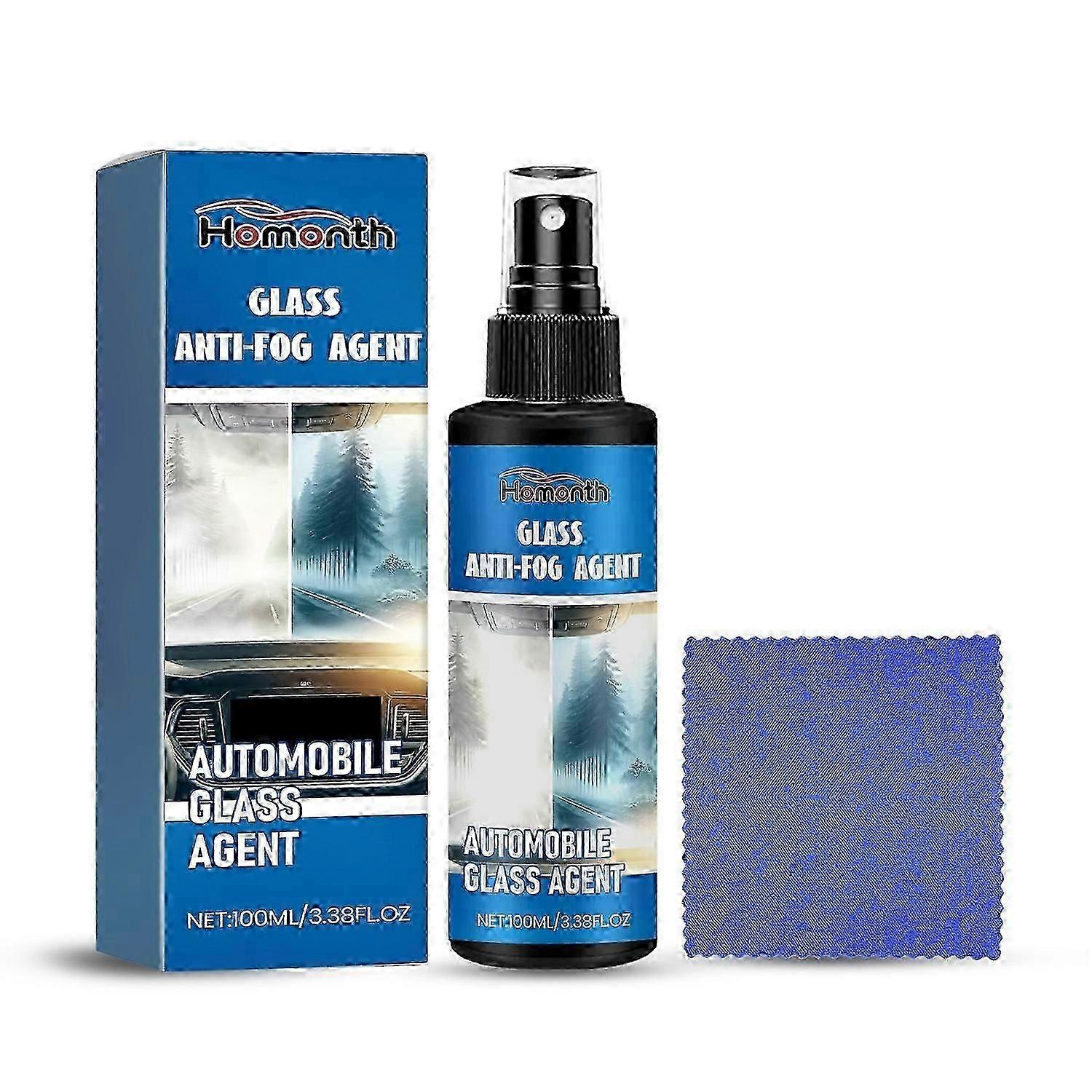 Homonth汽车玻璃防雾剂挡风玻璃去除油、雨、水和雾油膜C