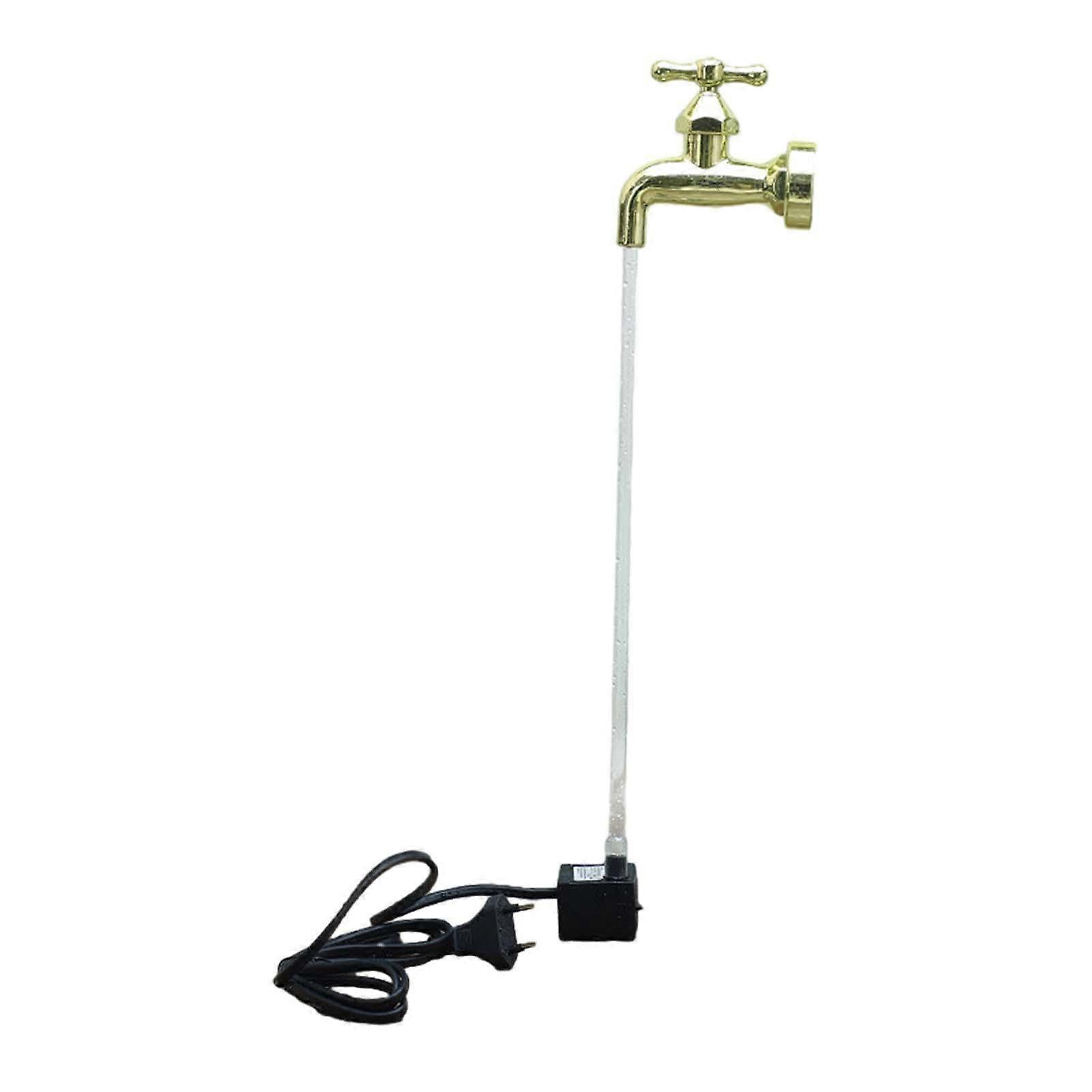 Floating Tap Water Fountain Invisible ing Spout Watering Can Fountain with Wire and Pipe Tabletop Fountain for Yard Pools