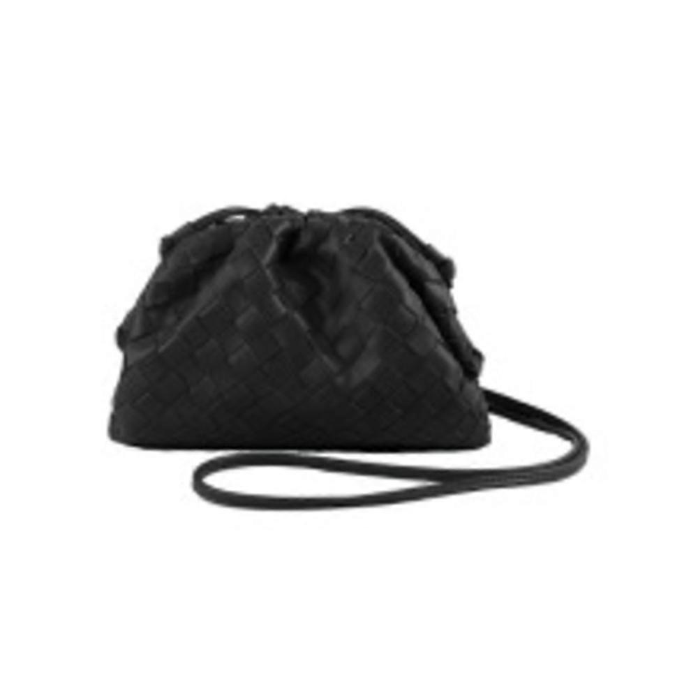 PU Woven Tote Bag with Mini Leather