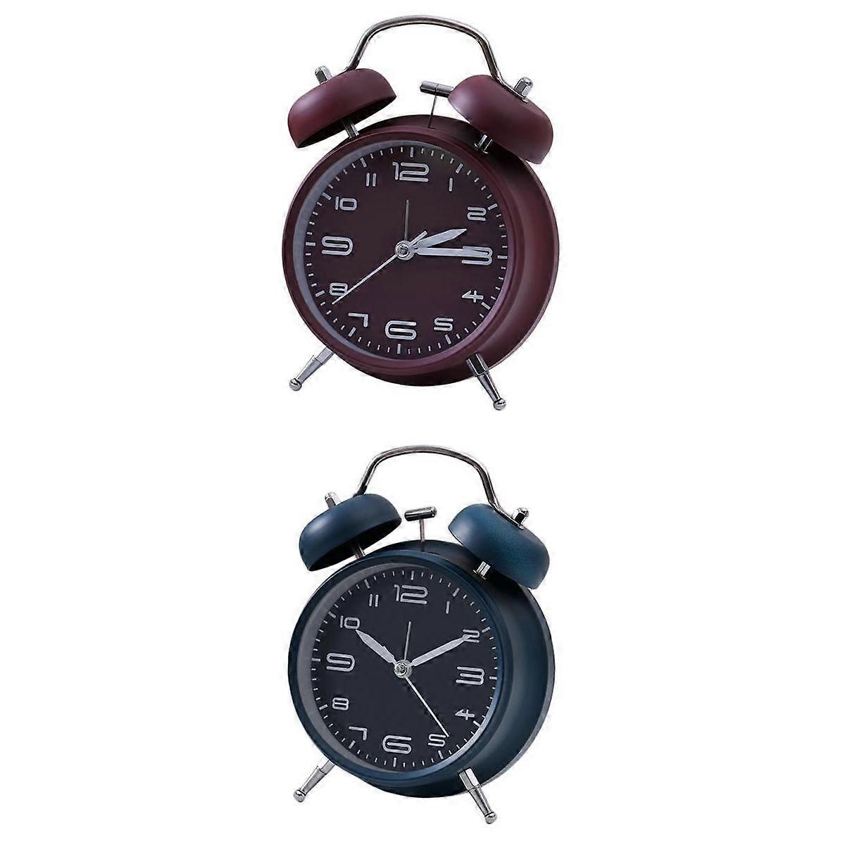 2pcs Clock Mini Mechanische Uhr Mute Display