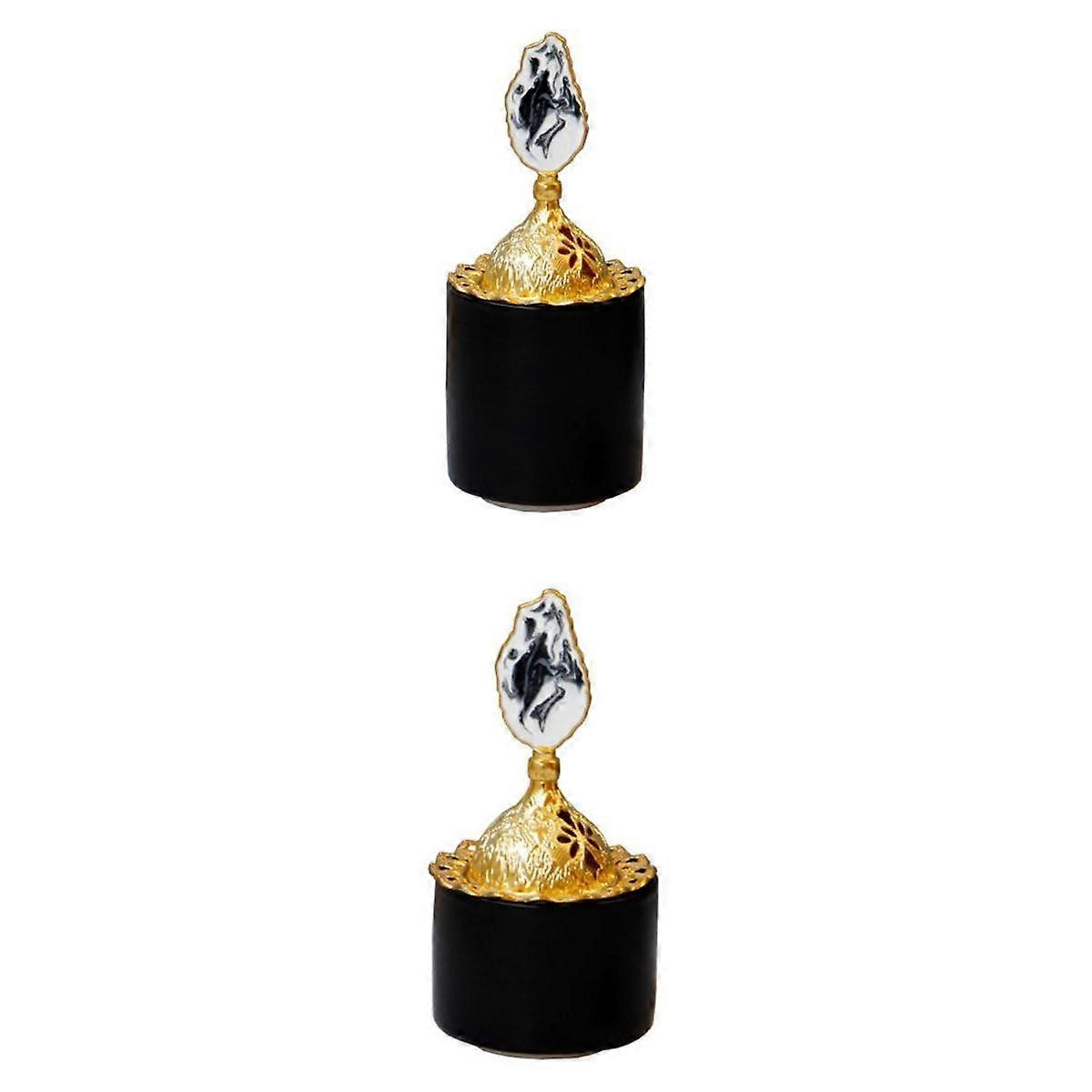 Set of 2 Cone Burner Censer Nordic Decor Desktop Ornament
