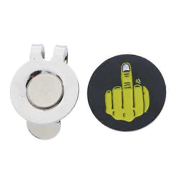 2x Custom Golf Ball Marker Hat Clip Cap with Pattern
