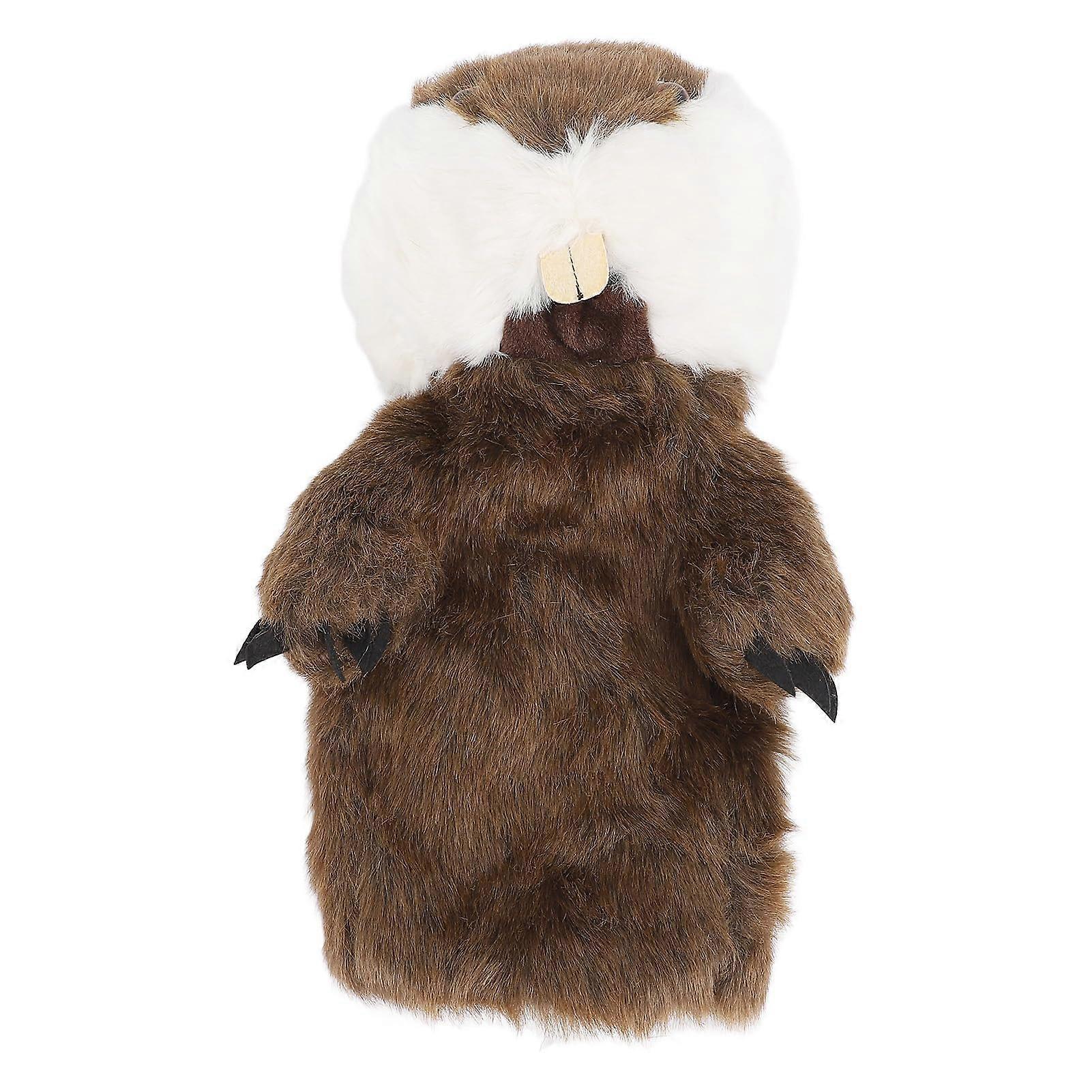 Plush racket head cover in cute animal design, soft, washable, thick padding