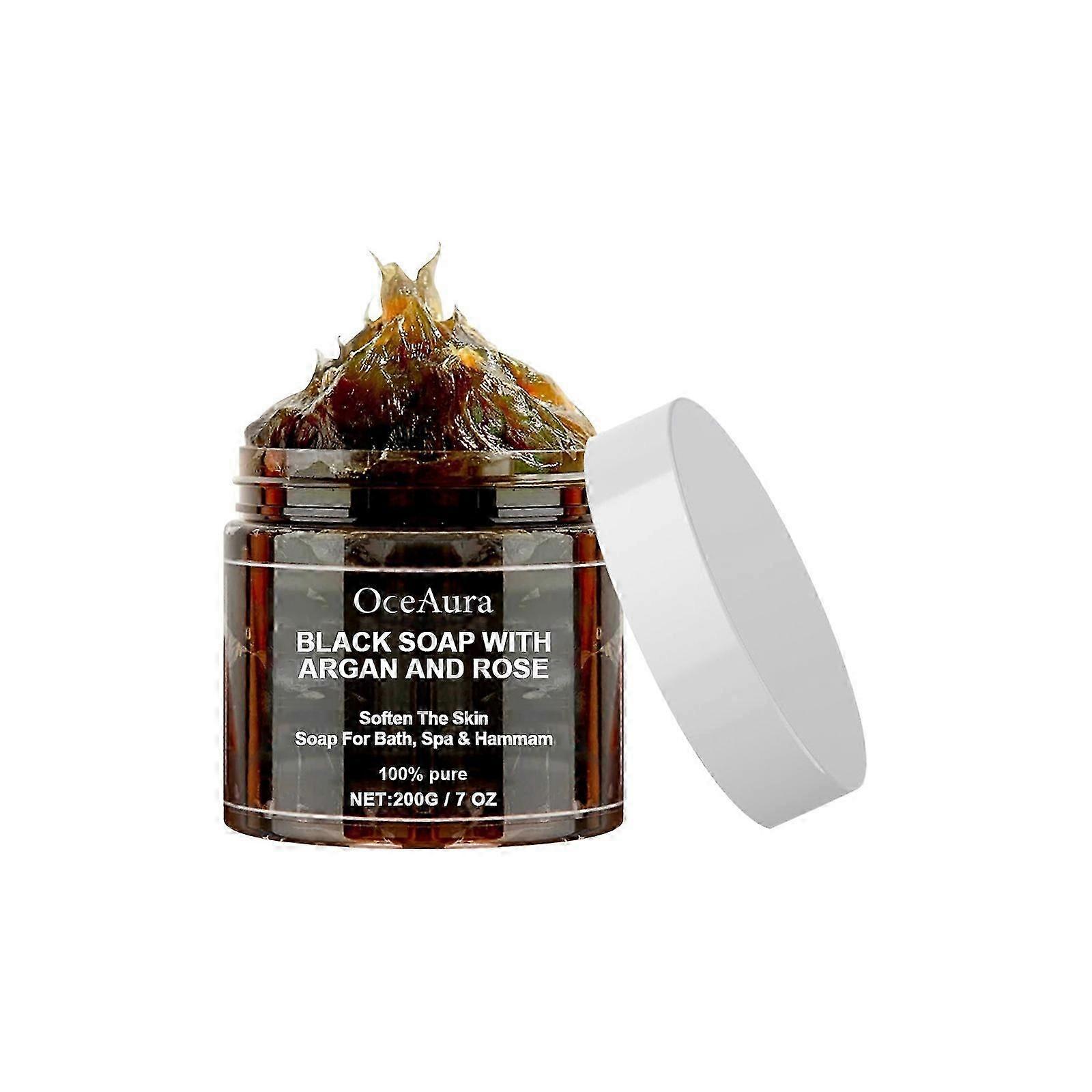 Sapone Nero Beldi, Sapone Nero Con Argan E Rosa, Sapone Esfoliante Marocco, Sapone Nero con Argan e Rosa Beldi, Scrub Corpo Sapone Nero