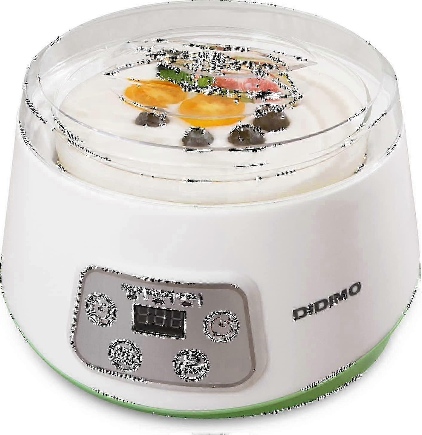 2024 3-in-1-Joghurtbereiter für griechischen Joghurt, Natto und Reiswein, 1,2-QT-Glas, digitaler Timer