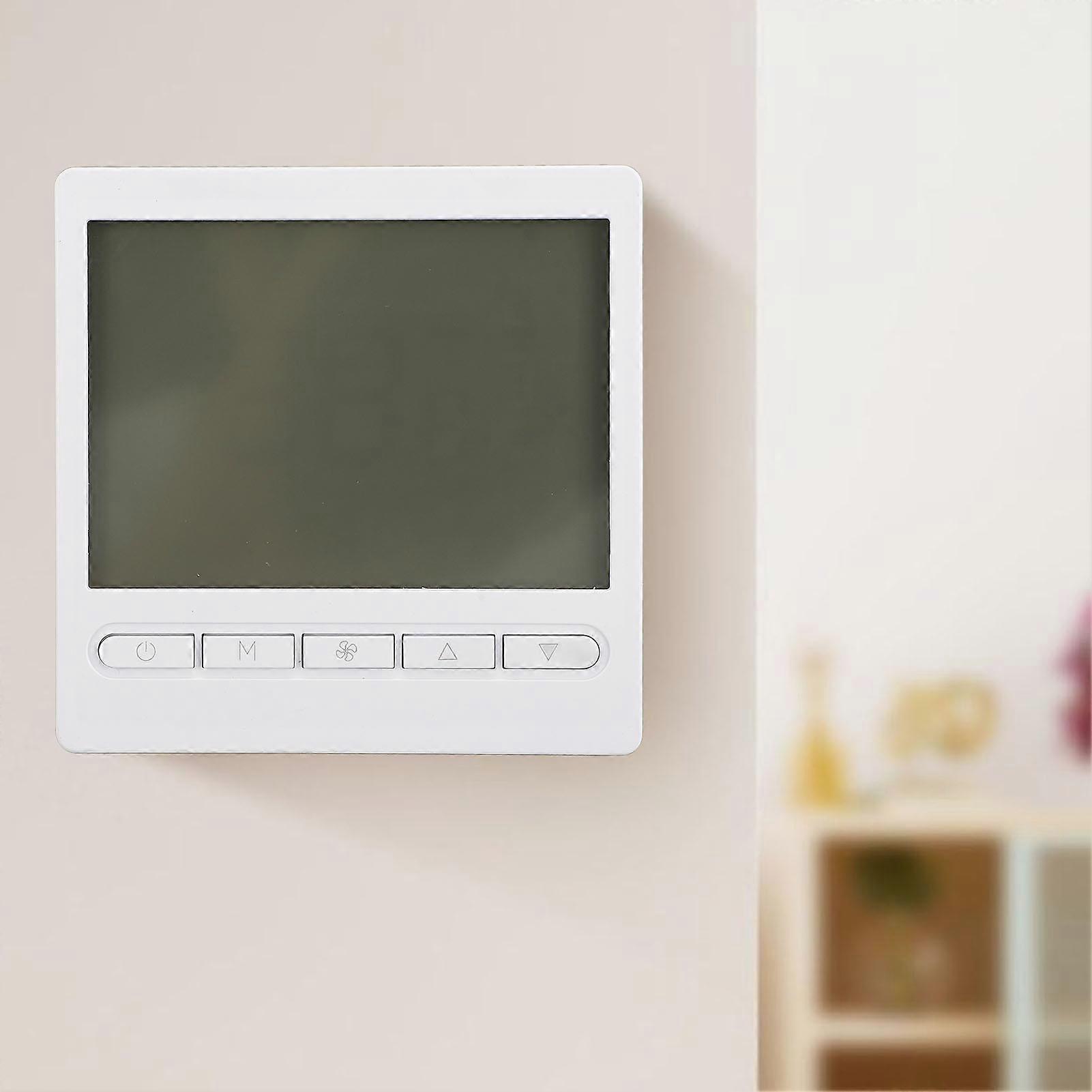 Home Thermostat Wireless RF Temperature Controller LCD Display Plug and Play for AC Fan Greenhouse