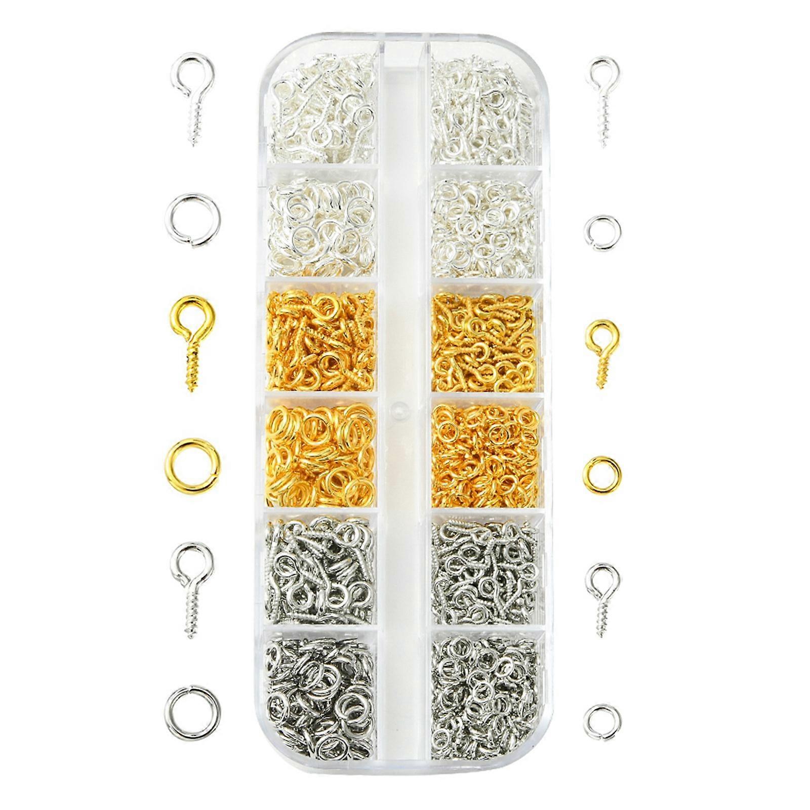 1Box DIY Jewelry Making Finding Kit Mixed Color