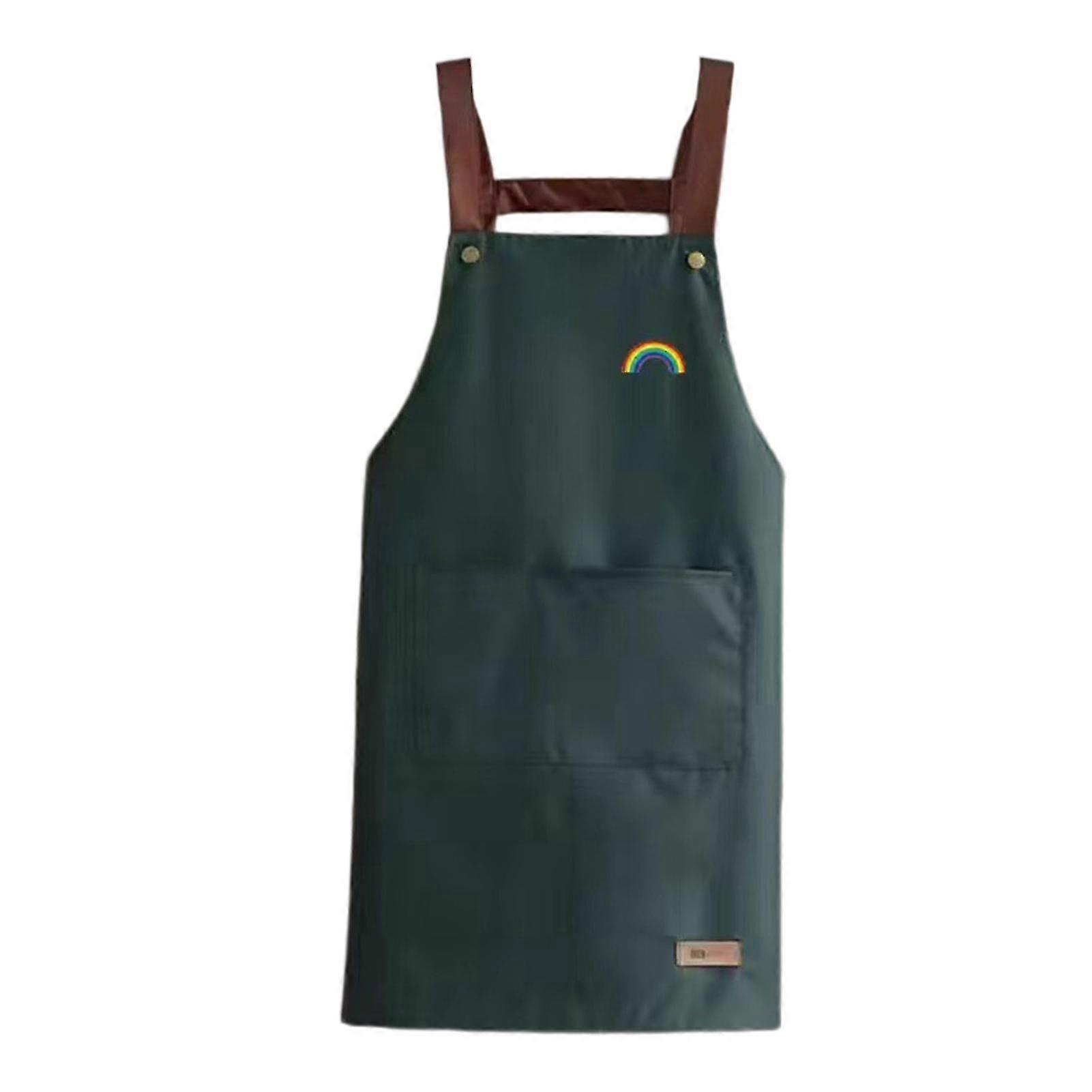 Waterproof Cooking Apron with Pockets, Oil-Proof PVC Apron Suitable for Various Uses at Home and Beyond