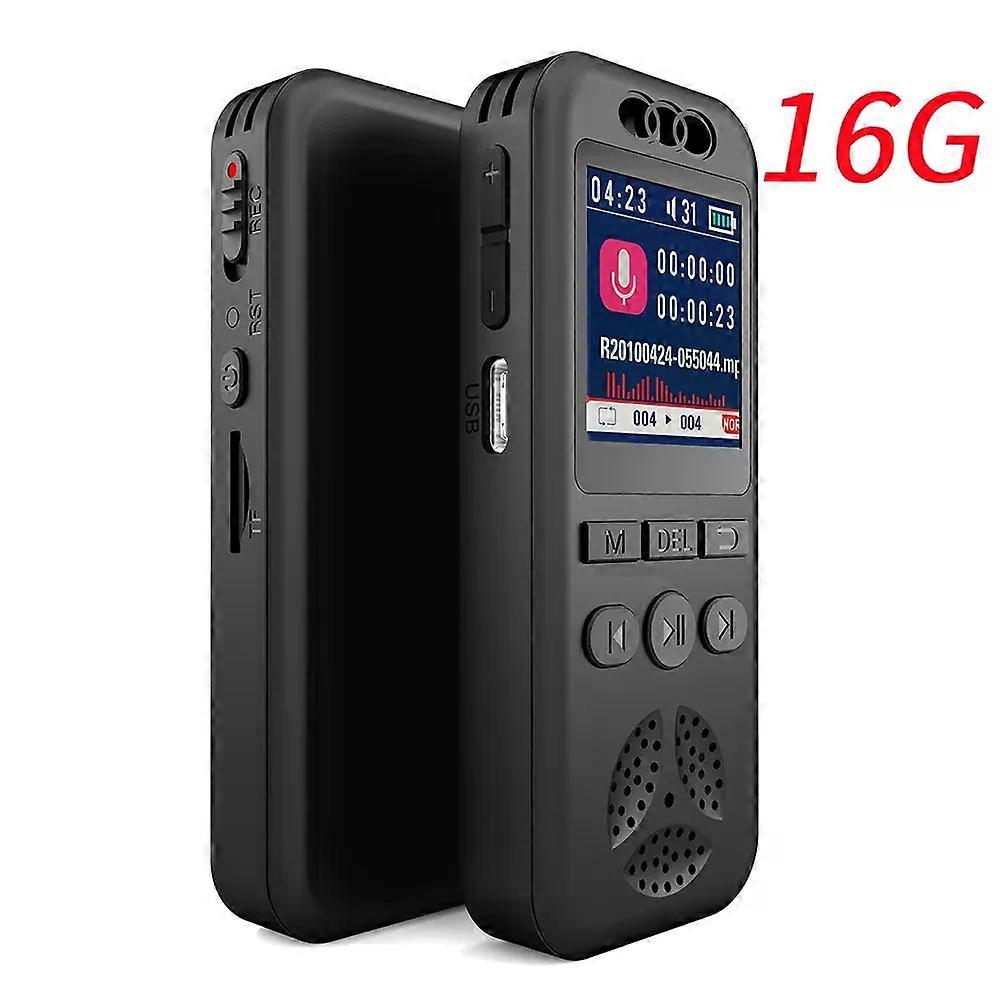 con 32GB/16GB/8GB Versatile Digital Voice Recorder 1.44-inch Display with Playback Voice Activated Audio Recorder Noise Reduction
