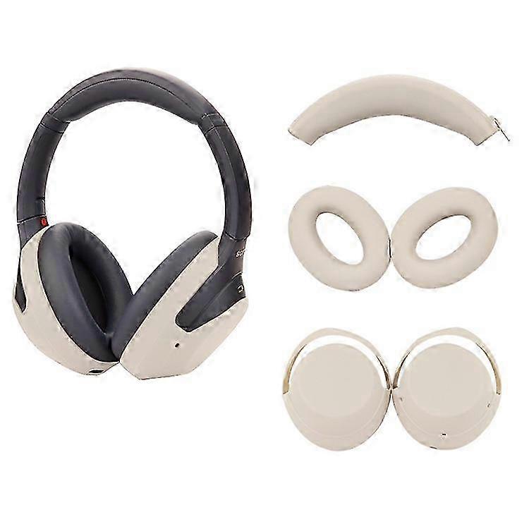 WH-1000XM3 / WH-1000XM4 مجموعة جراب سماعة رأس سيليكون مع غطاء عقال وواقيات وسادة أذن