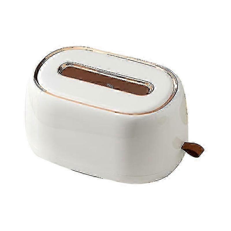 White Desktop/Mounted Tissue Box Holder for Home Bed Bath