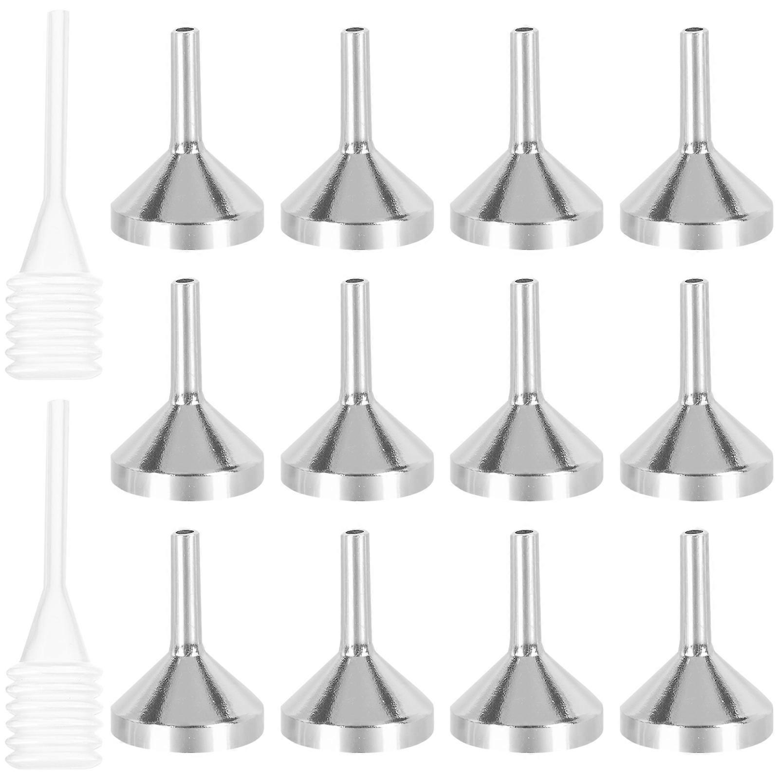 a refined and professional product description based on your input:

 

**10 Pcs Mini Aluminum Funnels with Spring Droppers – Precision Liquid