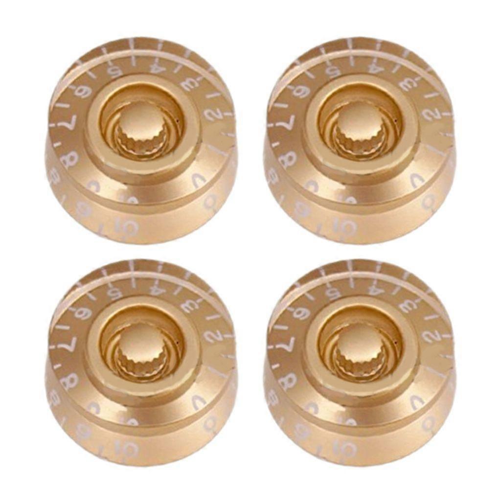 4Pcs Guitar Potentiometer Bass Effect Button Knobs Turning Knobs Bass Knobs Set