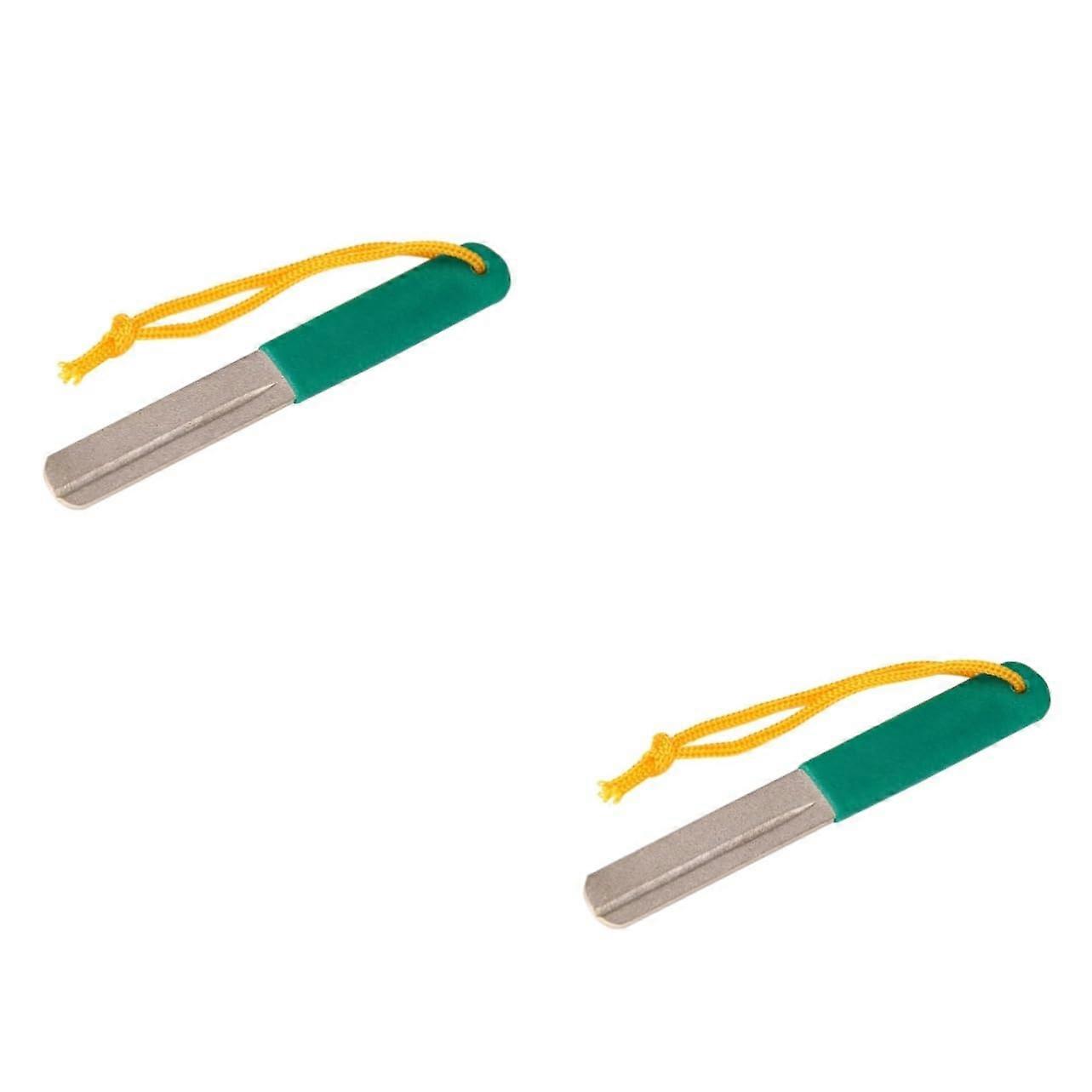 Pack of 2 Whetstone Hook Pocket Tool Fishing Electric Sharpener File
