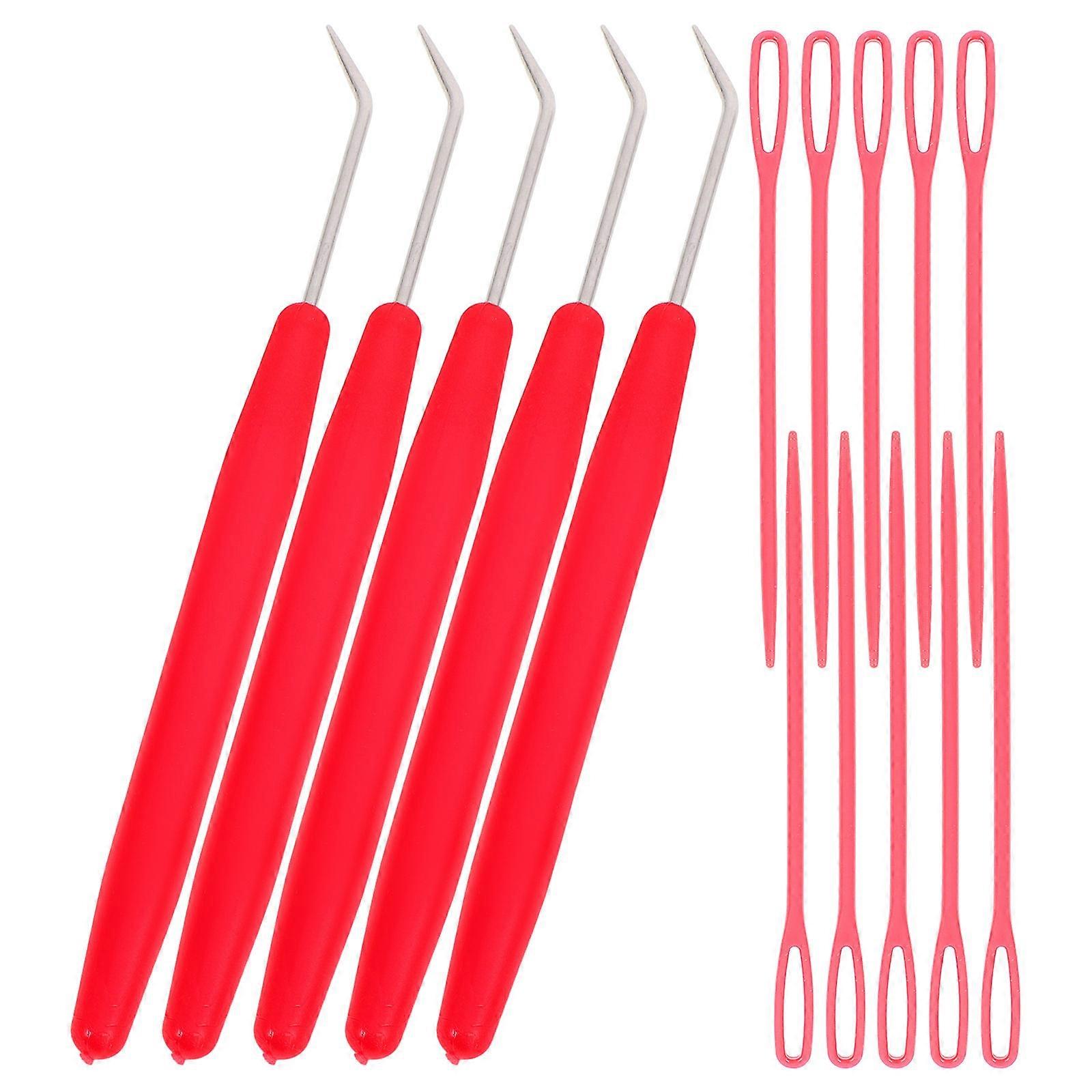 طقم إبرة الكروشيه ، يتميز بمواد متينة لأداء دائم