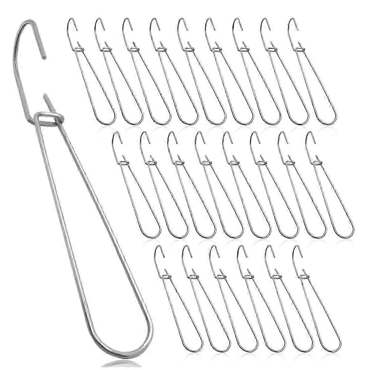 2025 24 Pcs 7.3 Inch Metal Pattern Hooks Sewing Pattern Making Hanging Hanger