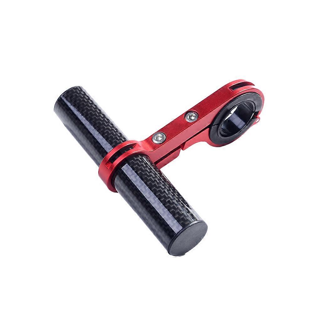 Bike Handlebar Extension Aluminium Alloy Multi-Function Mount for Computer Cycling Red 1Set