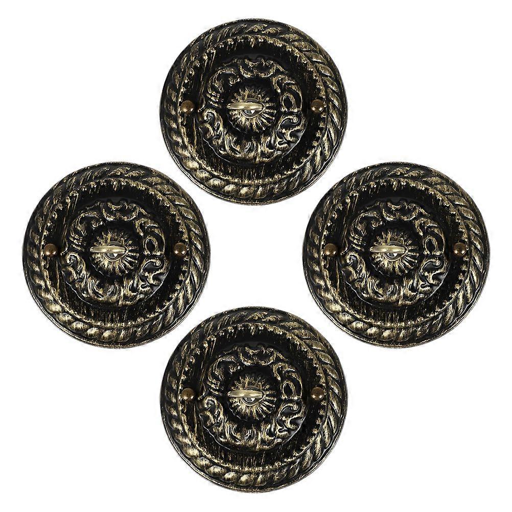 Ceiling Light Plate with Hook for Bedroom Homeowners Iron 4Pcs