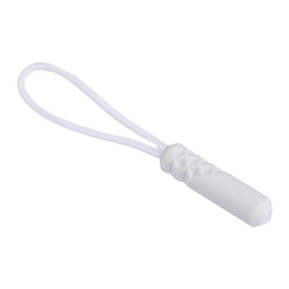 Plastic zipper slider, plastic zipper slider, climbing zipper end cord, zipper cord for backpacks, white
