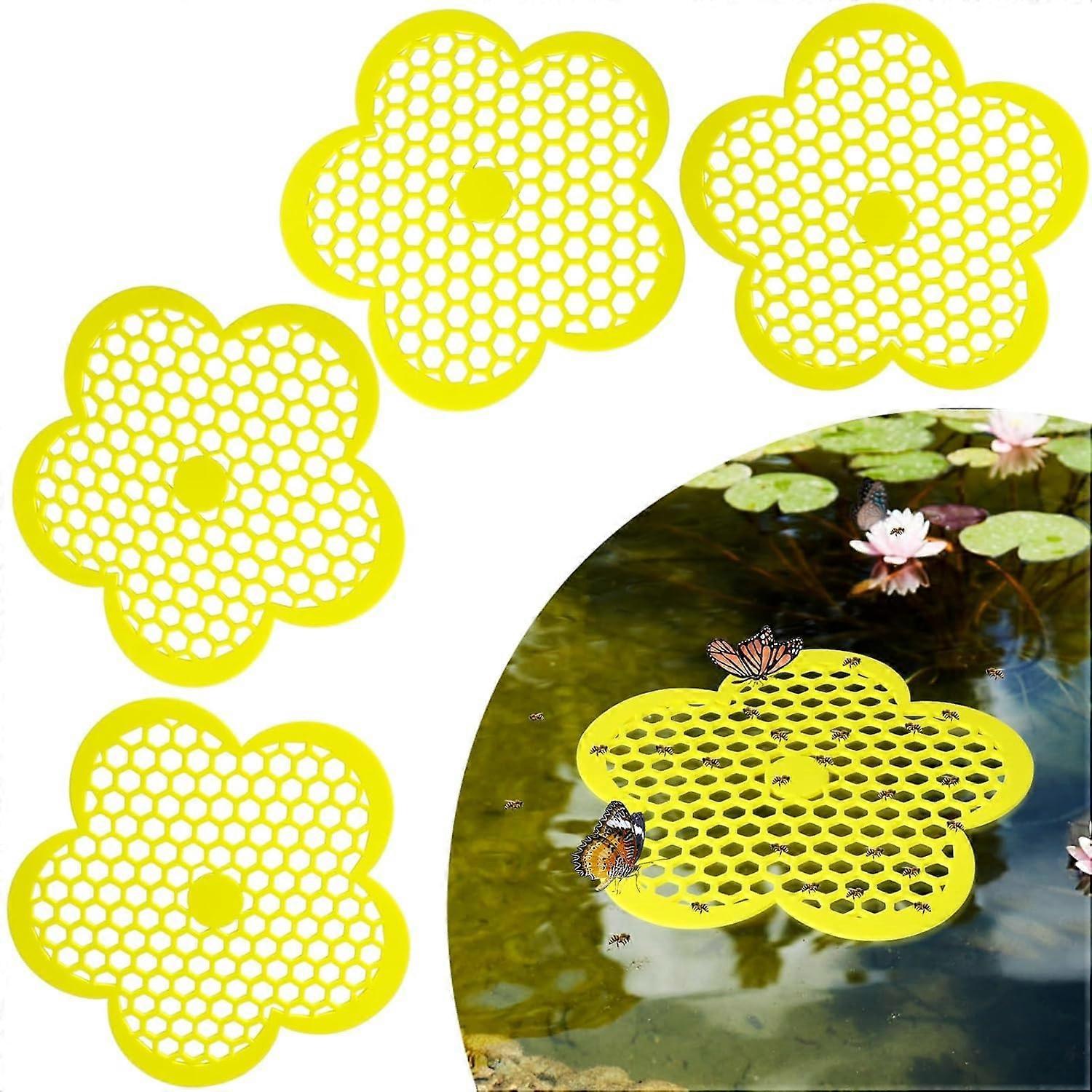 Set of 4 Floating Insect Drinking Bars for Bees – Durable Water Points for Bumble Bees and Insects, Outdoor Use