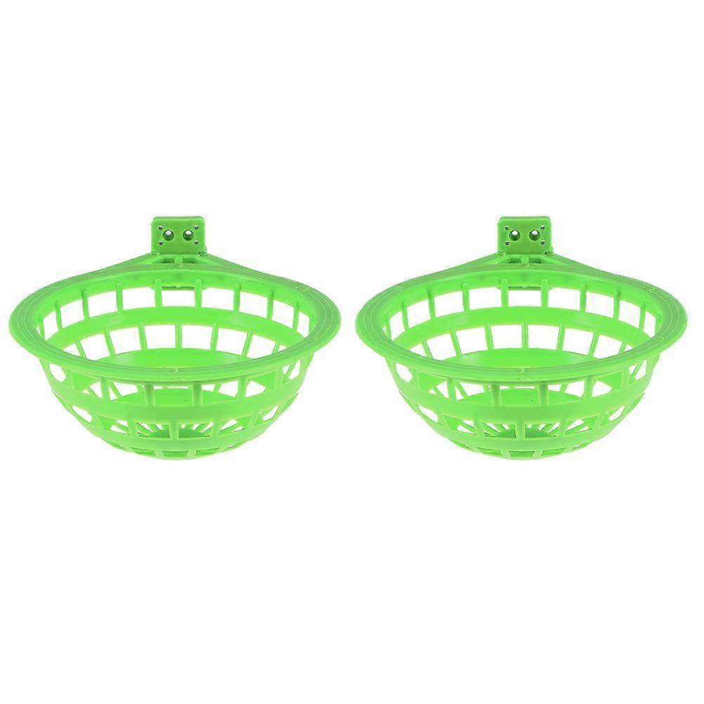 2Pcs Plastic Parakeet Nest Portable Bird House Hollow-out Parrot Nest Bird Accessory