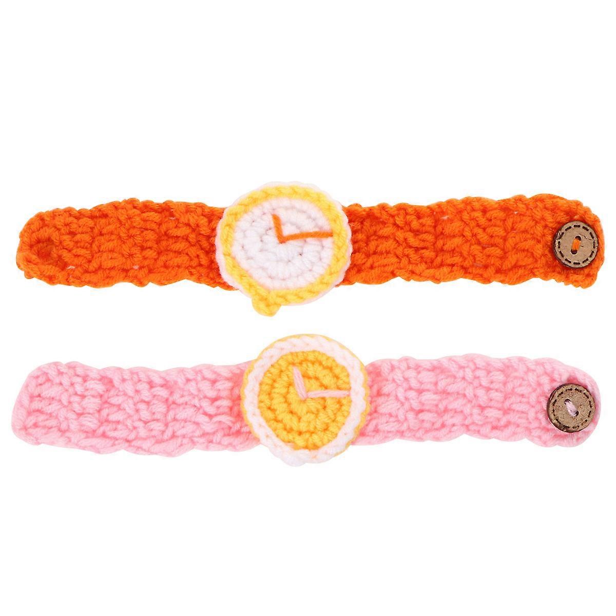 Funny Knitted Wristwatches for Students & Couples – Soft Comfortable Bracelet Style, Cartoon Design, Perfect for Parties & Festivals