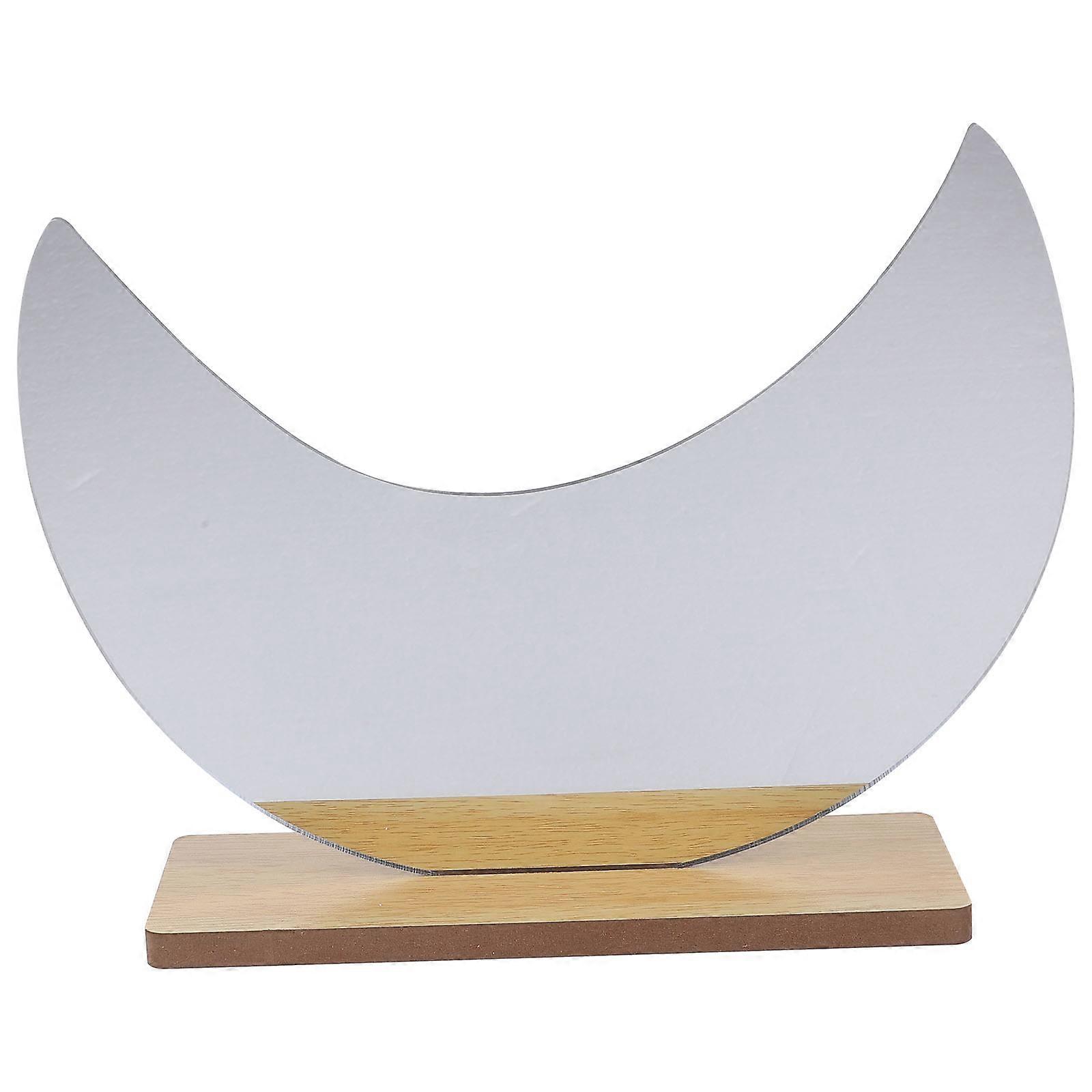 Standing Makeup Mirror Acrylic Material Simple Shape Design For Bedroom 1Pcs