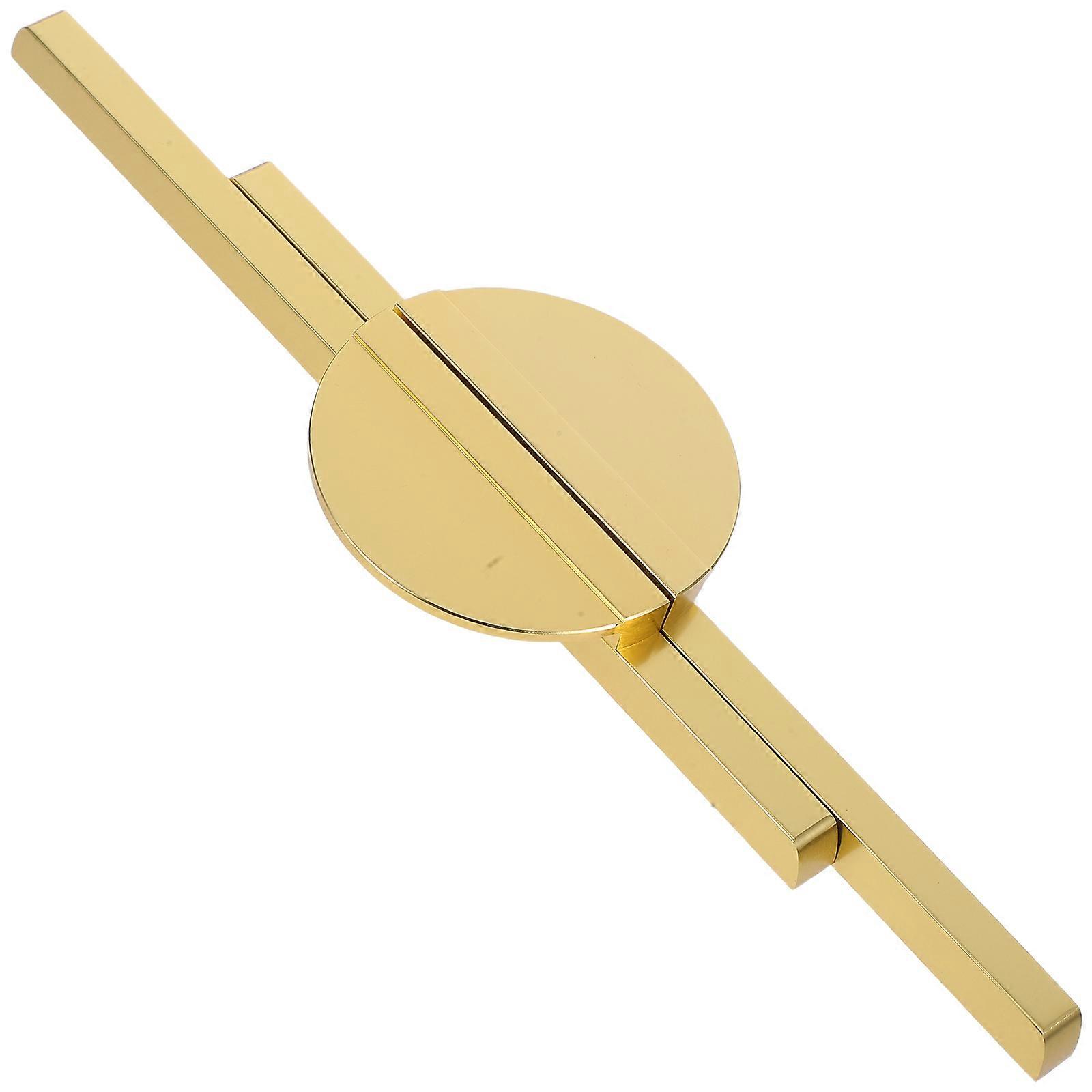 Aluminum Alloy Handle Stylish Modern Cabinet Handles Shape Golden 23x3.9x2.1cm Easy Installation 2Pcs